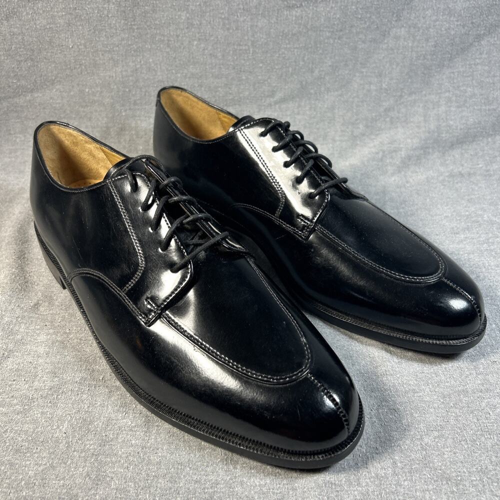 NEW Cole Haan Calhoun C00588 Mens 14 D Black Patent Leather Dress Oxfords